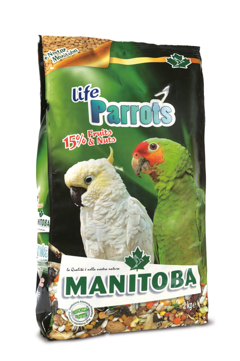 מניטובה לתוכי 2 ק״ג Manitoba Life Parrots