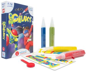 ערכת יצירה לילדים: הכנת 4 אביזרי חלל מקרטון עם 4 עטי חול צבעוניים