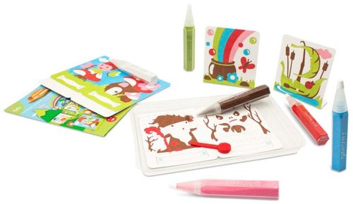 ערכת יצירה לילדים: גמדים עם עטי חול ותמונות דבק מאוירות