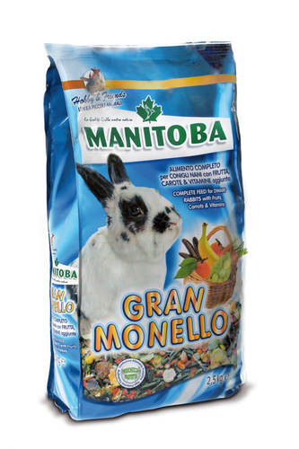 מזון לגורי ארנבים גרן מונלו 2.5 קג Manitoba