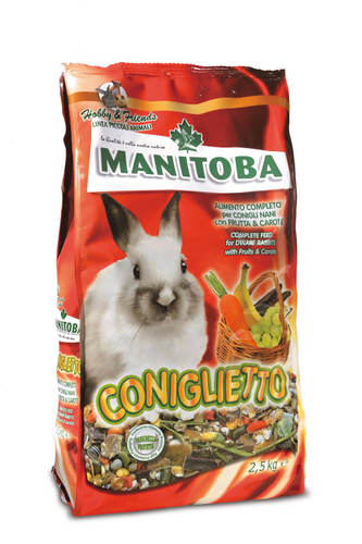 מזון לארנב 1 ק״ג Manitoba Coniglietto