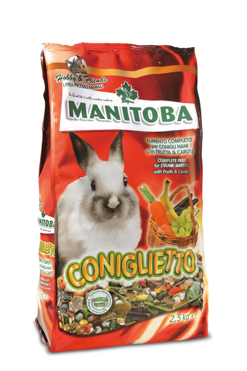 מזון לארנב 1 ק״ג Manitoba Coniglietto
