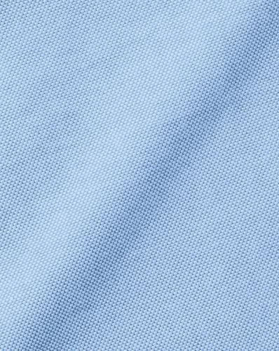 חולצת אוקספורד כחולה סלים - Sky blue plain slim washed Oxford shirt