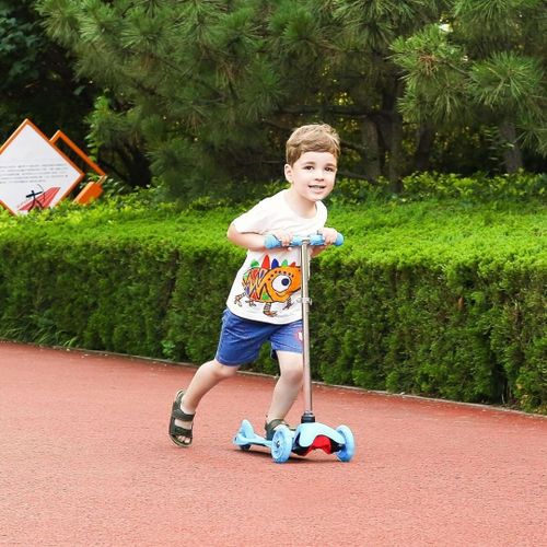 קורקינט עם אורות בגלגלים וכידון מתכוונן ל-3 מצבי גובה Cool SCOOTER - ירוק