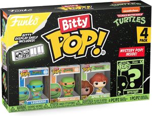 ביטי פופ! - מארז 3 דמויות + דמות בהפתעה Bitty Pop! Teenage Mutant Ninja Turtles Leonardo- צבי הנינג