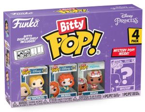 ביטי פופ! - מארז 3 דמויות + דמות בהפתעה Bitty Pop! Disney - Rapunzal - נסיכות: רפונזל