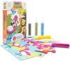 ערכת יצירה לילדים: 8 ציורי חיות הפלנטה עם 6 עטי חול צבעוניים