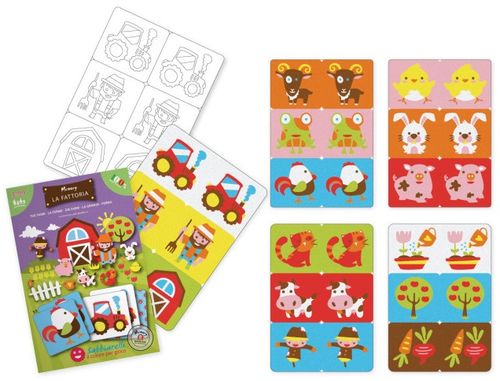 ערכת יצירה לילדים: 30 כרטיסיות משחק זיכרון 