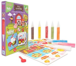 ערכת יצירה לילדים: 30 כרטיסיות משחק זיכרון "חוות החיות" עם 8 עטי חול צבעוניים