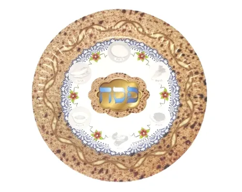 ערכת יצירה - צלחת פסח צבעונית עם מדבקות - 36 יח'