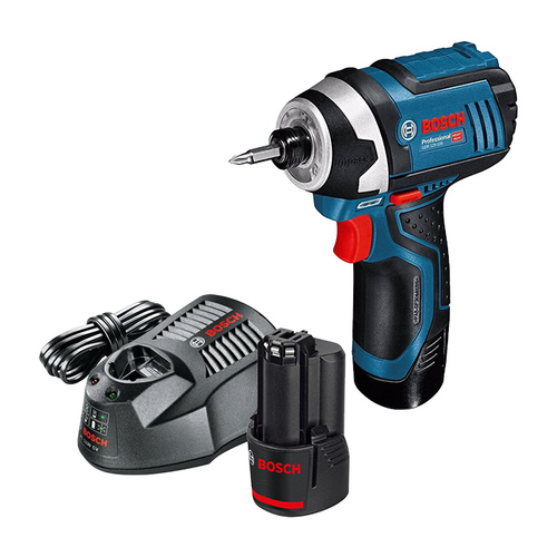 מברגת אימפקט Bosch דגם GDR 12V-105 עם 2 סוללות 2AH