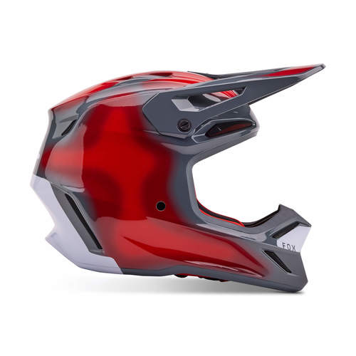 קסדת פוקס אפור / אדום - FOX V3 VOLTAILE V24