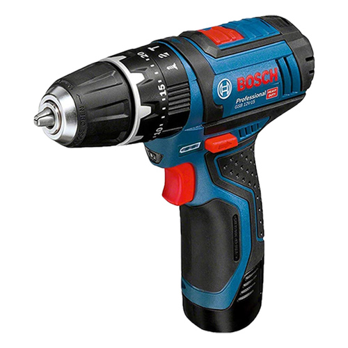 מברגה/מקדחה רוטטת GSB 12V-15 Bosch עם 2 סוללות 2AH + תיק בד