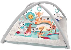 משטח פעילות חיות וחיוכים ביער עם 4 מצבי פעילות, קשתות ניתנות להסרה ו 12 מנגינות - ירוק