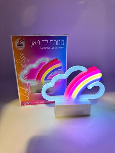 מנורת ניאון Neon - קשת בענן