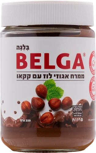 בלגה ממרח אגוזי לוז עם קקאו טבעוני  350 גרם