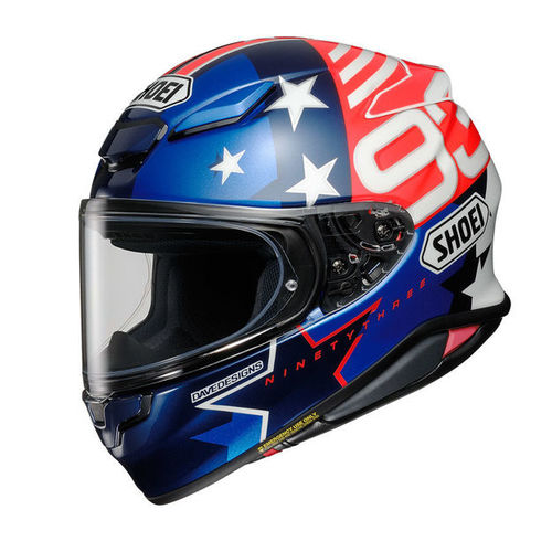 קסדה מלאה לאופנוע  SHOEI NXR2 MARQUEZ AMERICAN SPIRIT TC-10