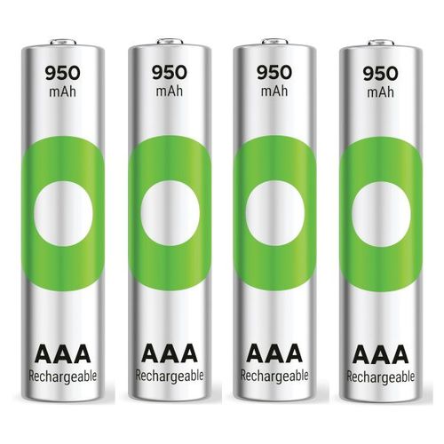4 סוללות נטענות GP RECYKO AAA 950MAH ג'י פי