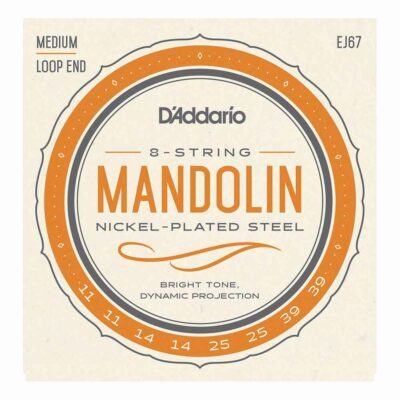 מיתרים למנדולינה דדריו – 11-39 –  EJ67 Nickel Mandolin Strings Medium