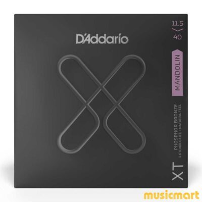 מיתרים למנדולינה דדריו – 11.5-40 –  XTM11540 Coated Phosphor Bronze Mandolin Strings Custom Medium