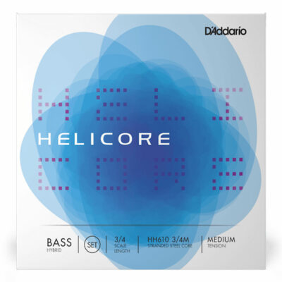 מיתרים לקונטרבס דדריו –  Helicore Hybrid BASS String Set HH610 3/4M