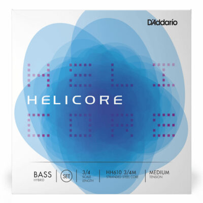 מיתרים לקונטרבס דדריו –  Helicore Hybrid BASS String Set HH610 3/4M