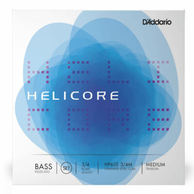 מיתרים לקונטרבס דדריו –  Helicore Hybrid PIZZICATO BASS String Set HP610 3/4M
