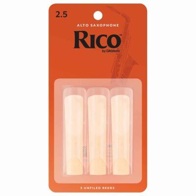 3 עלים לסקסופון אלט מס' 2.5 ריקו –  RJA0325 Alto Saxophone 2.5 Reeds 3Pack