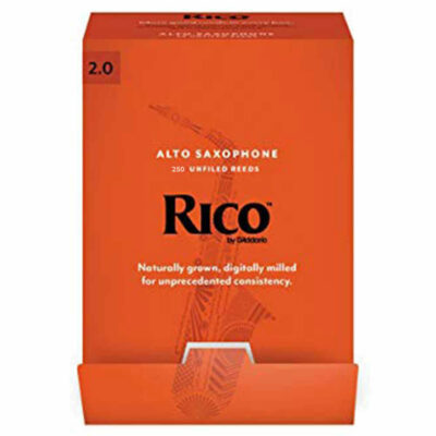 250 עלים לסקסופון אלט מס' 2.0 ריקו – RJA0120-B250 Alto Saxophone 2.0 Reeds 250Pack