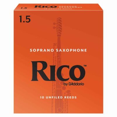 10 עלים לסקסופון סופרן מס' 1.5 ריקו –  RIA1015 Soprano Saxophone 1.5 Reeds 10Pack