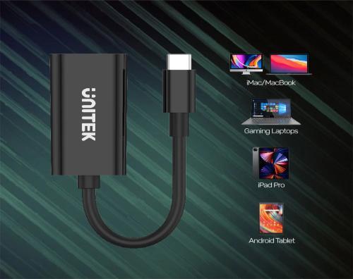 מתאם 4K 60Hz USB-C to HDMI 2.0 Adapter in Black UNITEK V1421A