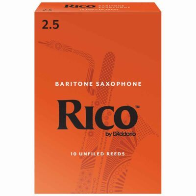 10 עלים לסקסופון בריטון מס' 2.5 ריקו – RLA1025 Baritone Saxophone 2.5 Reeds 10Pack