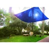 רשת צל מקצועית לגינה 5x5 תפירה + טבעות (כחולה)