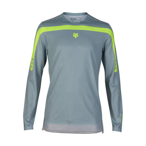 חולצת אופניים ארוכה פלקסאייר אפור / צהוב - FLEXAIR LS JERSEY AVIATION V24