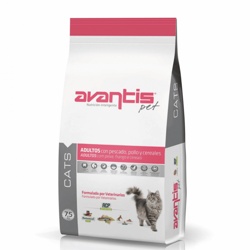 מזון לחתול אוונטיס בוגר עוף 7.5 ק"ג Avantis