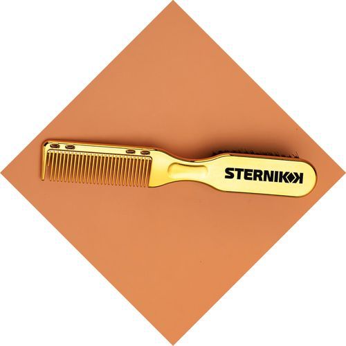 מברשת לניקוי לספרים משולבת מסרק סטרניק STERNIK COMB&BRUSH - צבע זהב