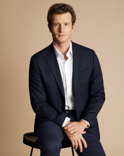 ג'קט אלגנטי - Navy proper blazer slim fit