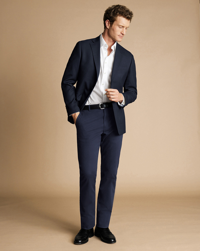 ג'קט אלגנטי - Navy proper blazer slim fit