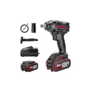 מברגת אימפקט נטענת 20V+זוג סוללות 4A