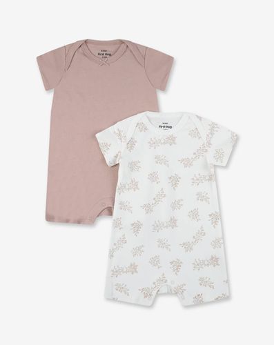 זוג אוברולים קצרים 1ST NATURE ורוד עתיק קיץ 24 MINENE