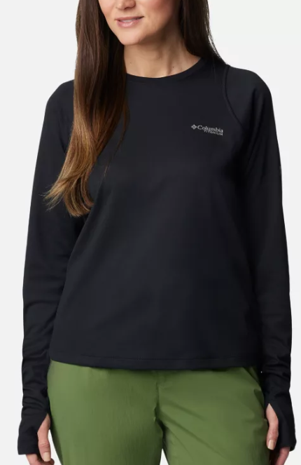 חולצה לנשים SUMMIT VALLEY L/S CREW שחורה - Columbia