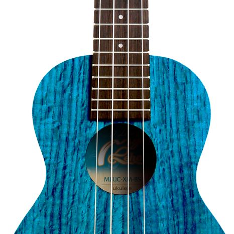 יוקללה סופרן כולל נרתיק בצבע כחול LEHO MLUS-XM-BS FLAME MAPLE Blue Sea