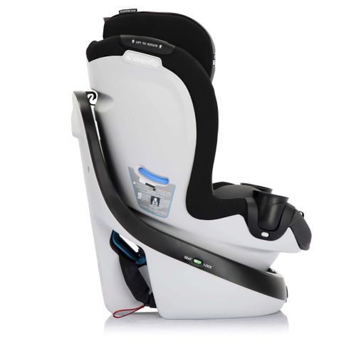 כיסא בטיחות מסתובב צר במיוחד רבולב סלים Revolve Slim 360 - שחור/אפור Obsidian Black