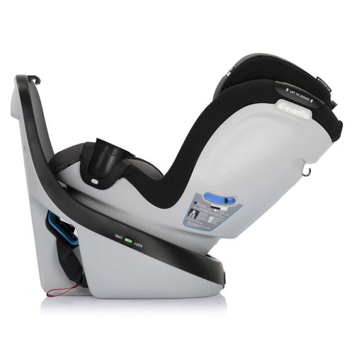 כיסא בטיחות מסתובב צר במיוחד רבולב סלים Revolve Slim 360 - שחור/אפור Obsidian Black