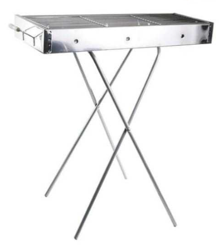 מנגל נירוסטה כפול עם רגליים - CAMPTOWN 1875