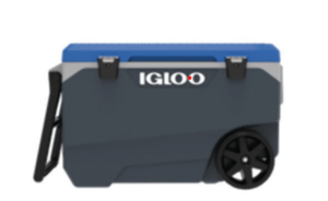צידנית Latitude קשיחה 85 ליטר צבע אפור עם גלגלים מבית IGLOO IG34578