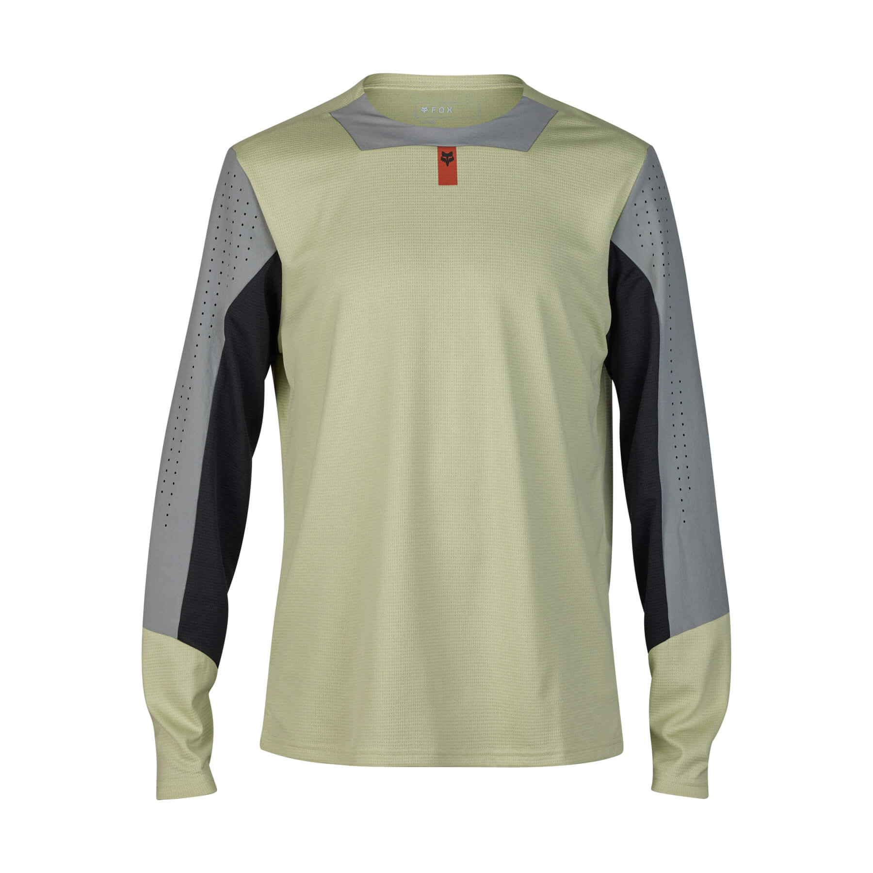 חולצת רכיבה ארוכה פוקס צהוב - FOX RACING DEFEND LS JERSEY V24