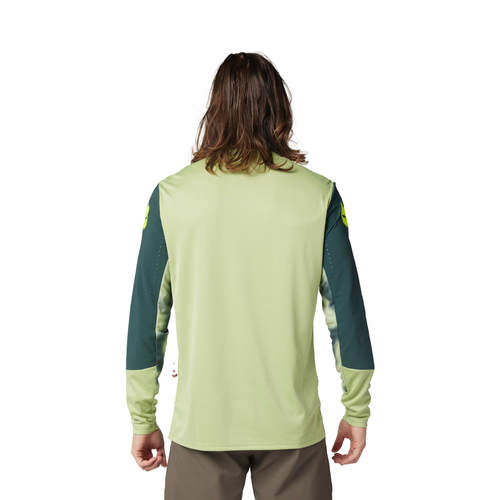 חולצת רכיבה ארוכה פוקס ירוק - FOX RACING DEFEND LS JERSEY TAUNT V24