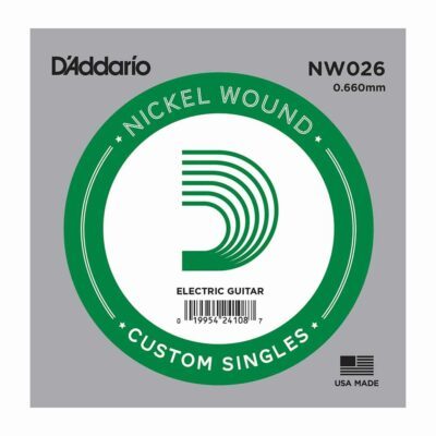 מיתר בודד לגיטרה חשמלית דדריו –  Single Nickel Wound – 026
