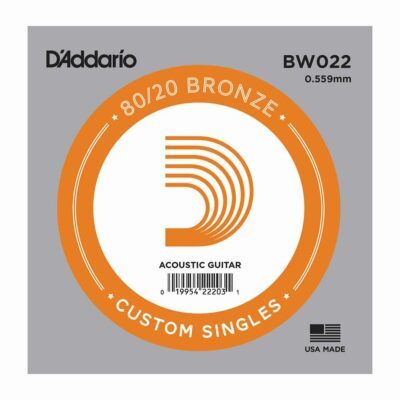מיתר בודד לגיטרה אקוסטית דדריו –  20/80 Bronze Wound Single – 023